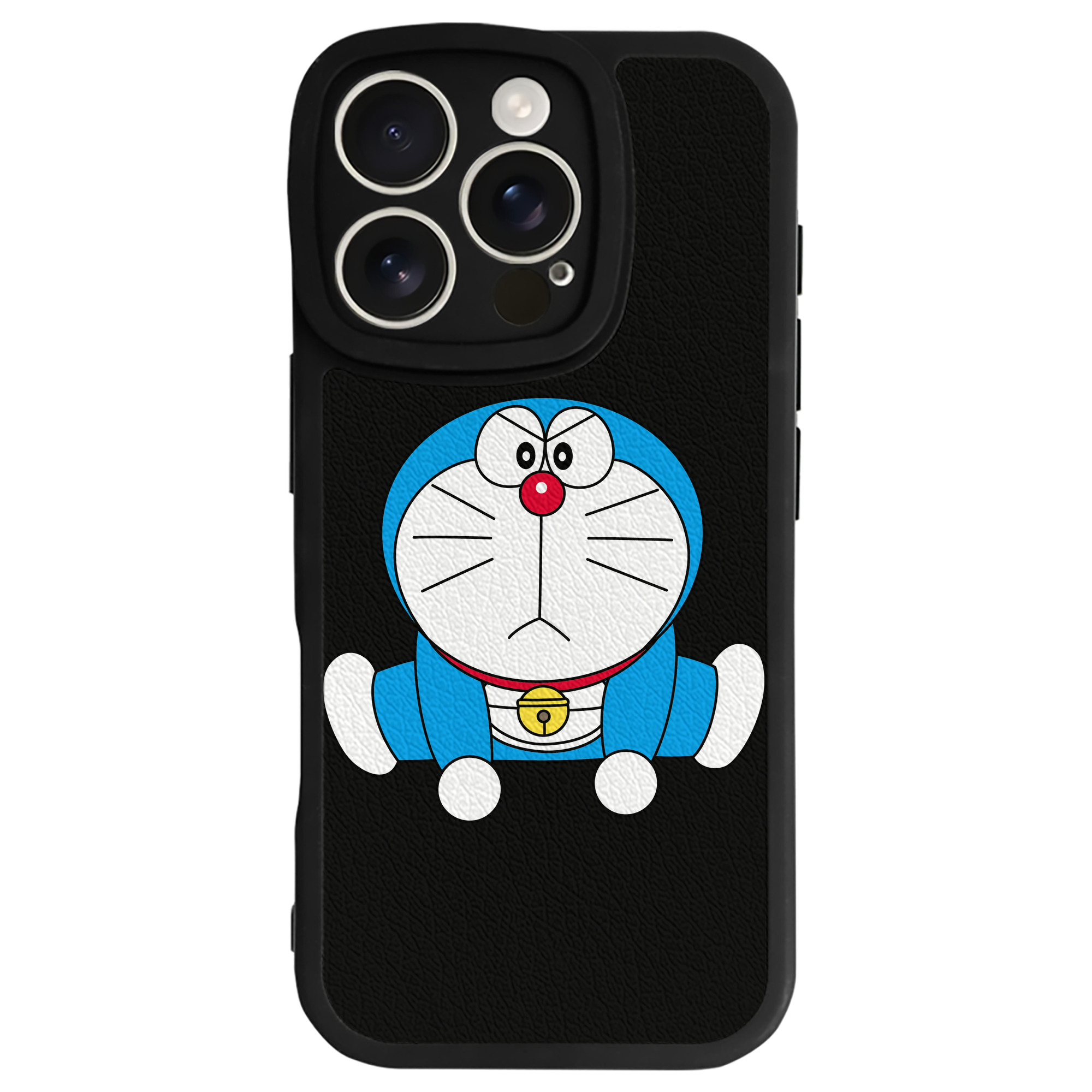 （画像用） ドラえもん Doraemon 【iPhone 16シリーズ対応】シリコンスマホケース（レザー調） 材質：シリコン